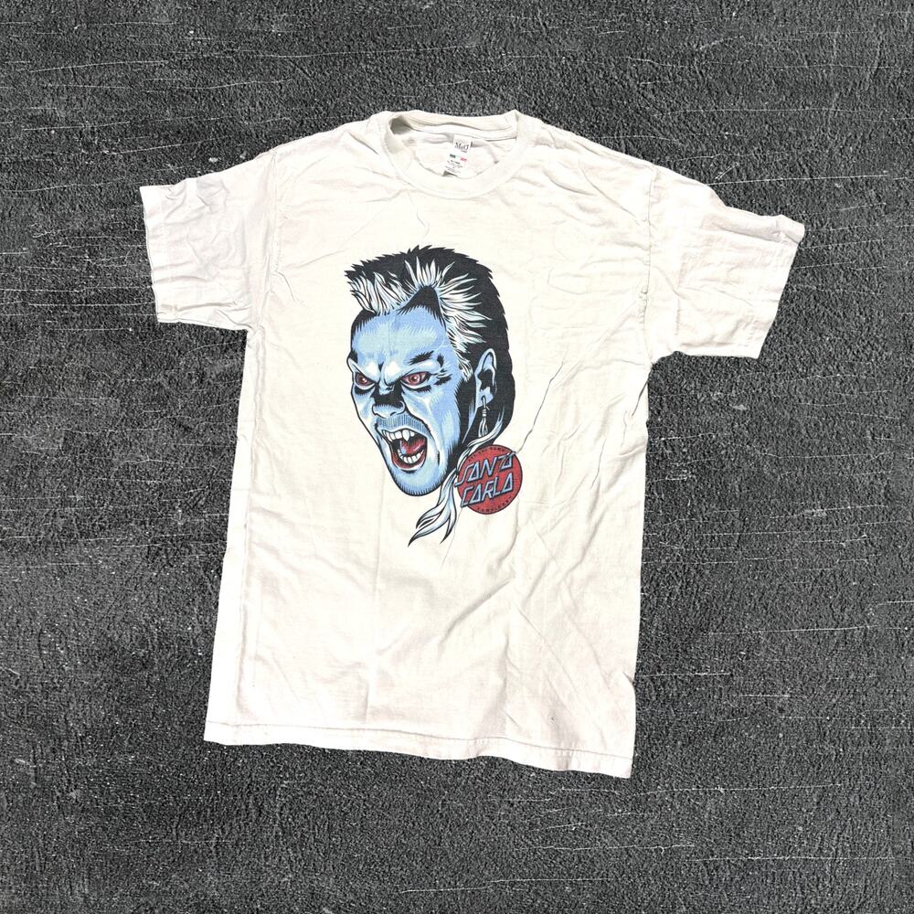 🧛 Santa Cruz Skateboards Style Santa Carla Vampire Lost Boys Movie Tee White M
